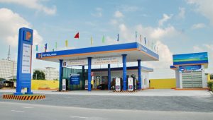 Biển alu cây xăng
